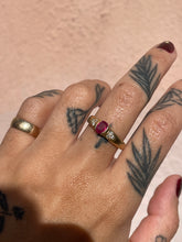 Load image into Gallery viewer, VINTAGE 14K RUBY AND DIAMOND RING
